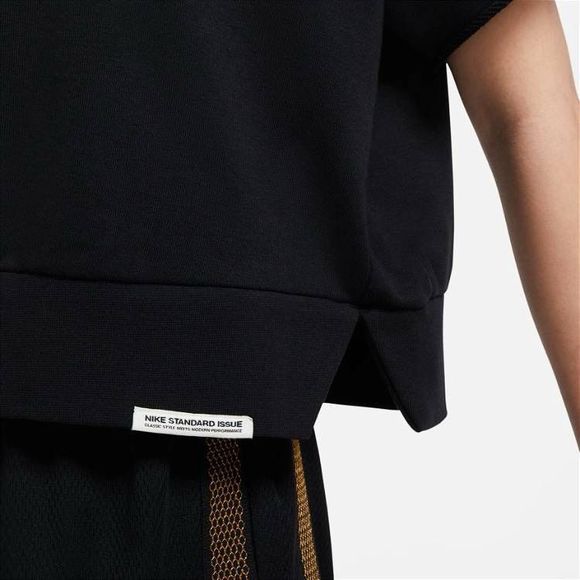 Nike Standard Issue Basketball Top Small Black Gold Women Lady Legend Sweatshirt - Picture 6 of 13
